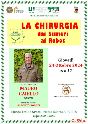 LA CHIRURGIA DAI SUMERI AI ROBOT